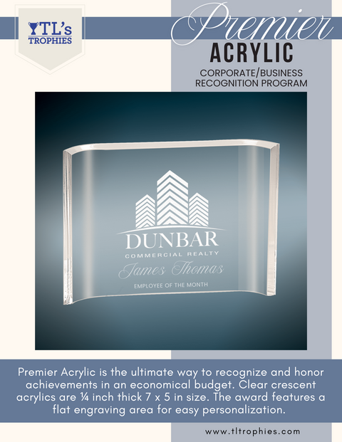 Acrylic 7 x 5 Economy Employee 12 Month Program