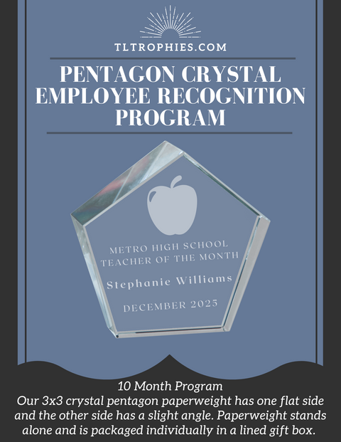 Pentagon Crystal 10 Month Educational Appreciation Program