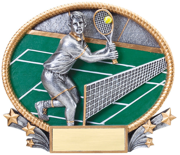 Tennis Male 3D Resin Plate
