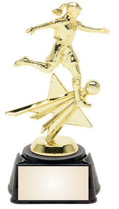 Female Soccer 8.25 inches sports star trophy