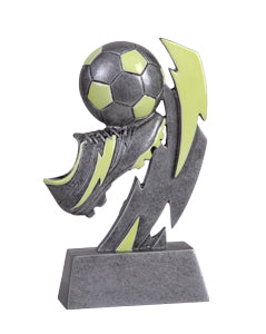 Glow in the dark soccer trophy