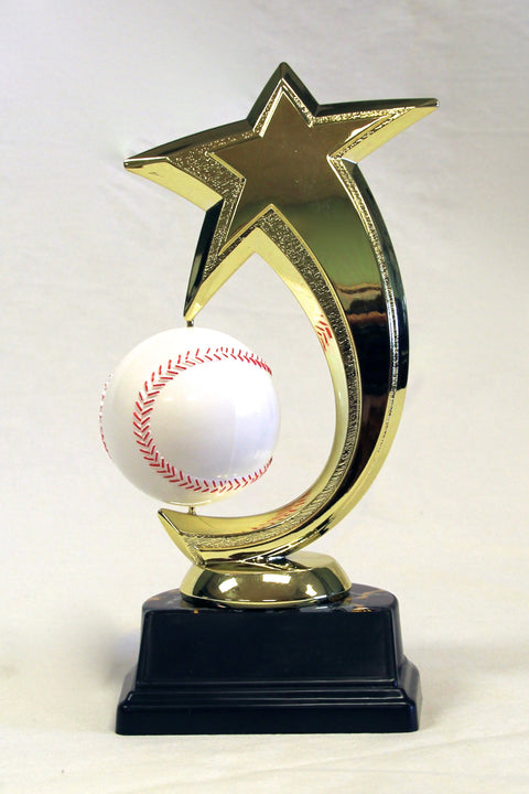 Spinning Baseball Trophy Star