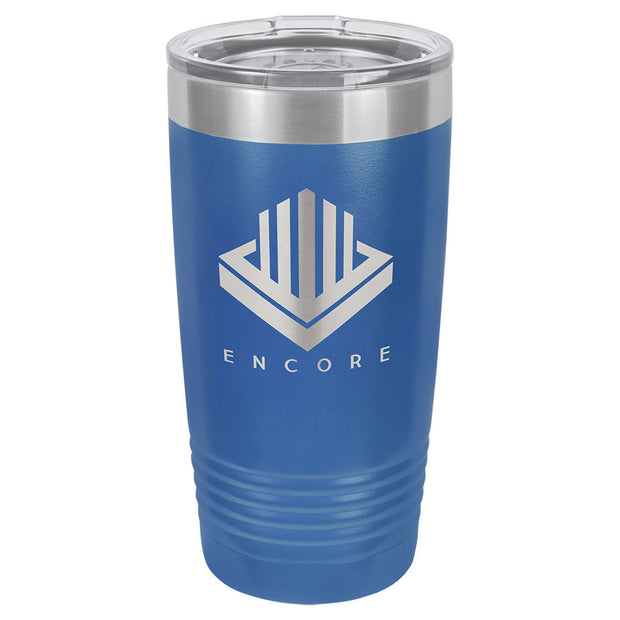 20 oz. Vacuum Insulated Tumbler w/Clear Lid