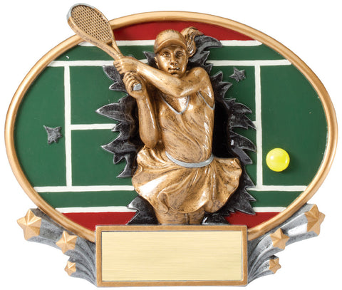 Female Tennis 3D Trophy