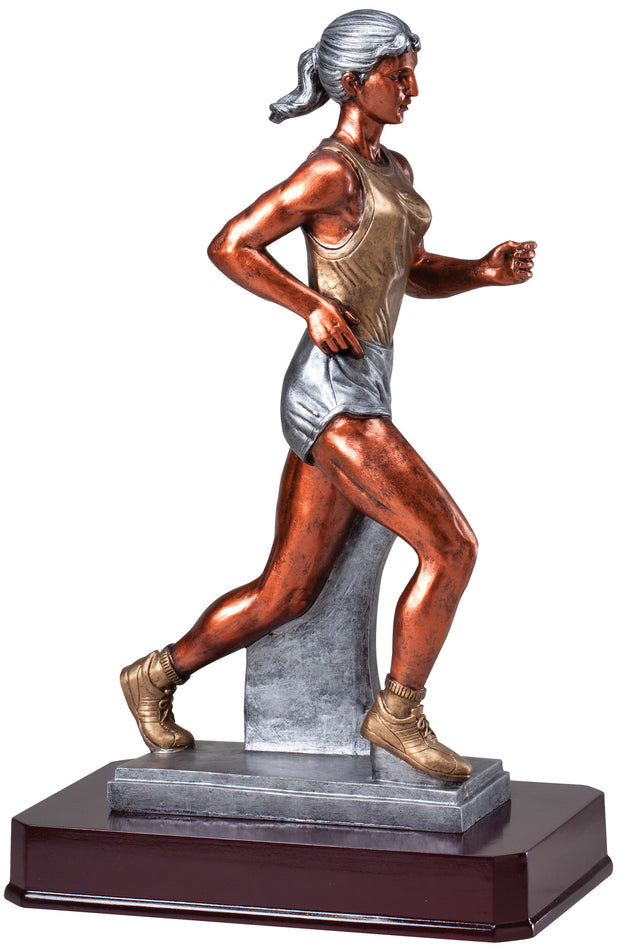 Track Female Large Resin Statue
