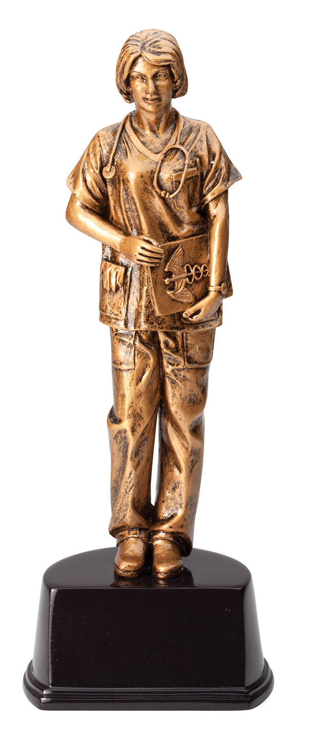 Nurse Resin Statue 10 inch Tall Award