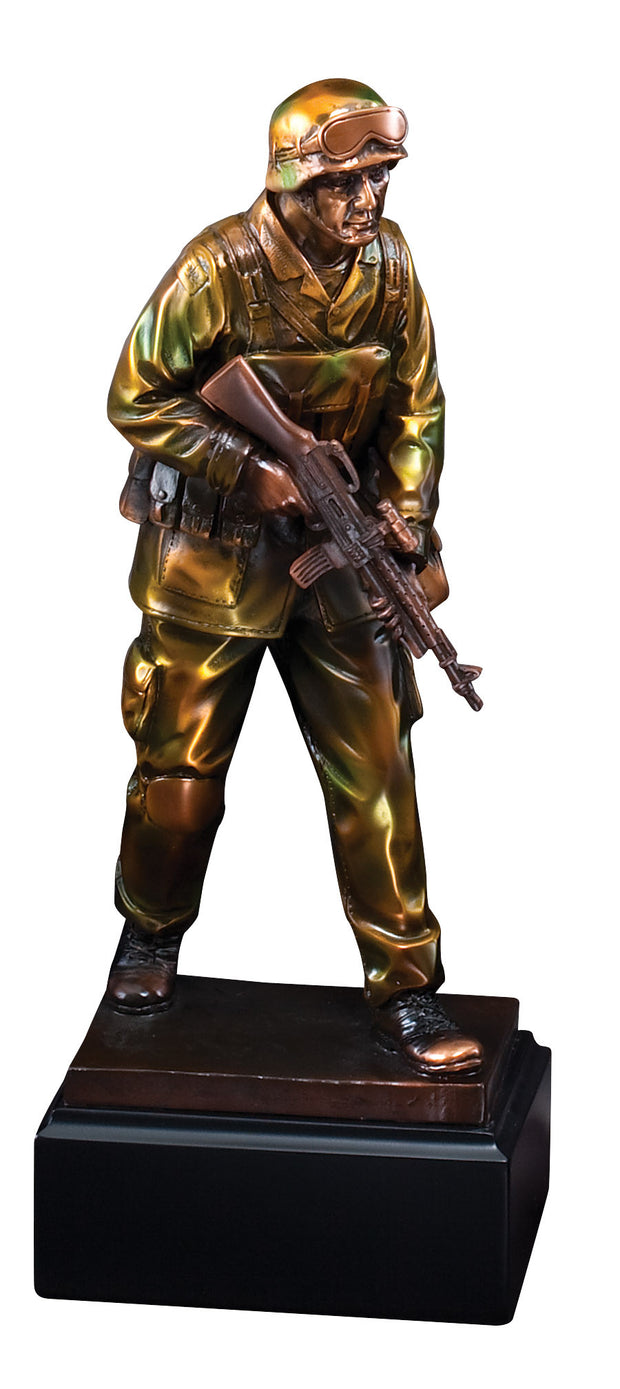 American Hero Military Standing Soldier Sculpture
