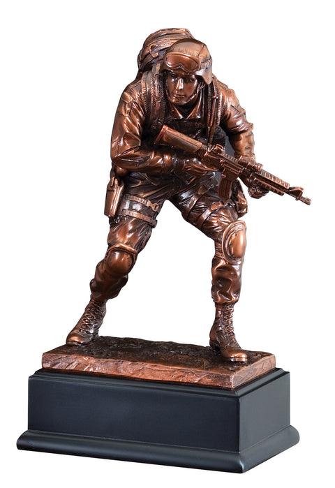 American Hero Marine Standing Soldier Sculpture