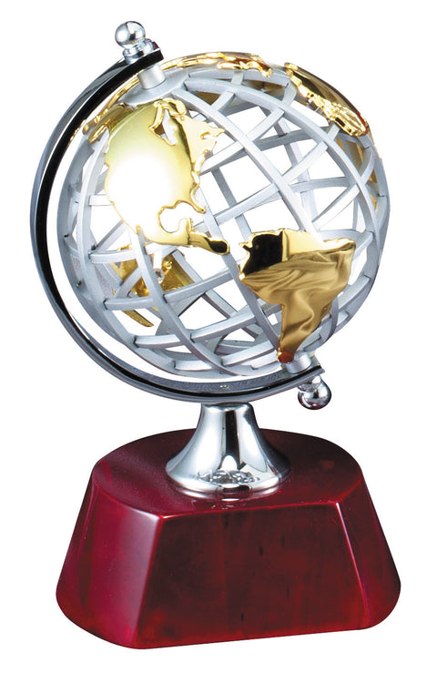 Globe Recognition Award 7.5 inches tall