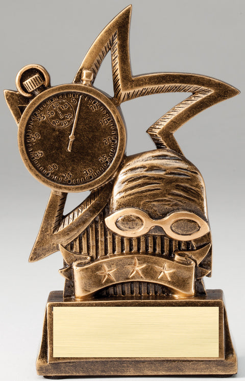 Sweeping Star Swimming Trophy