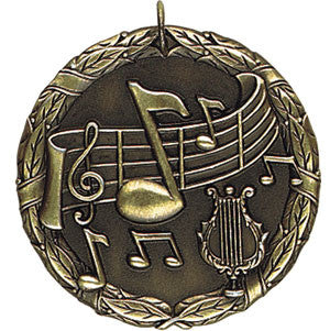 Music Note Medallion Gold