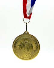 2 inch Gold Bow & Arrow Medallion