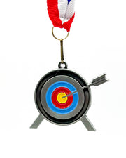 2 inch Archery Target Medallion