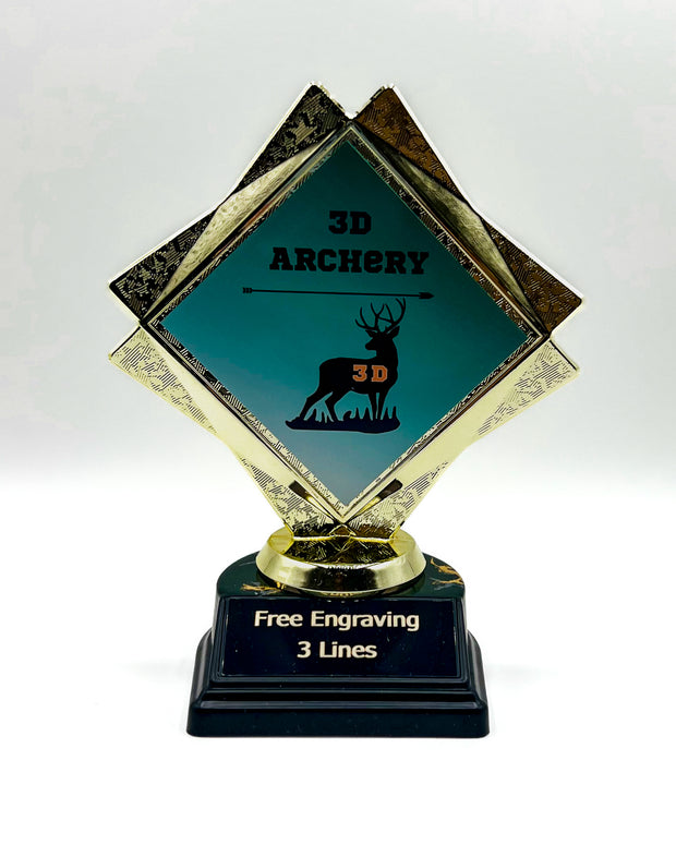 3D Archery Diamond Shaped Trophy