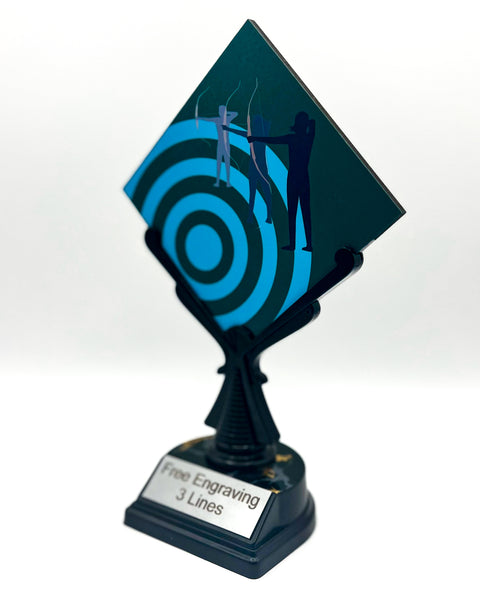 Colored Archery Target with Archery Stand