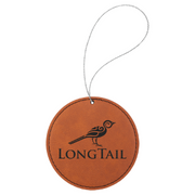 Leatherette Round Ornament