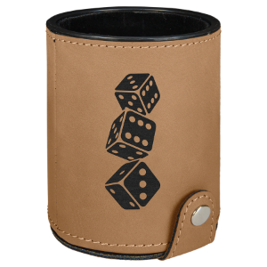 Leatherette Dice Cup Set