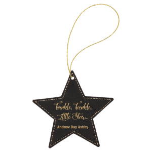 Star Leatherette Ornament