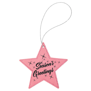 Star Leatherette Ornament